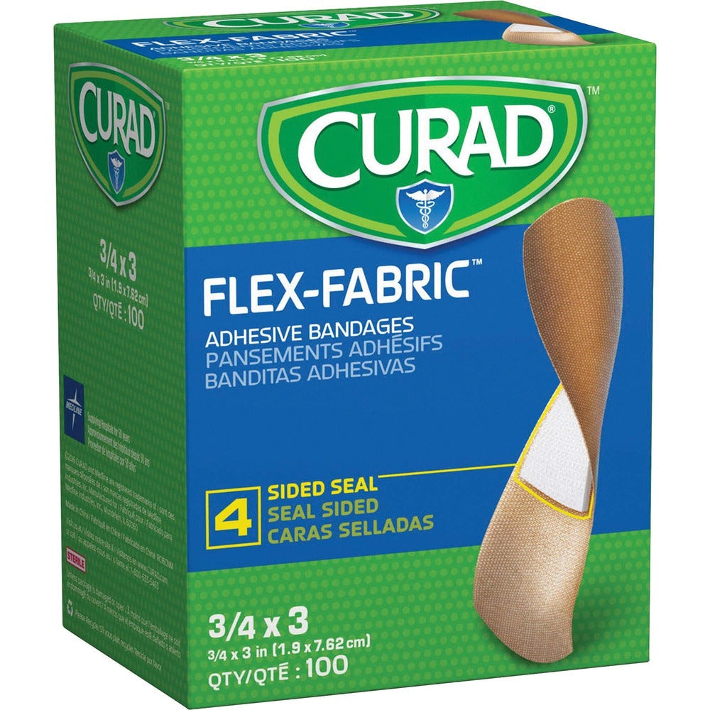 CURAD Flex-Fabric adhesive strip bandages