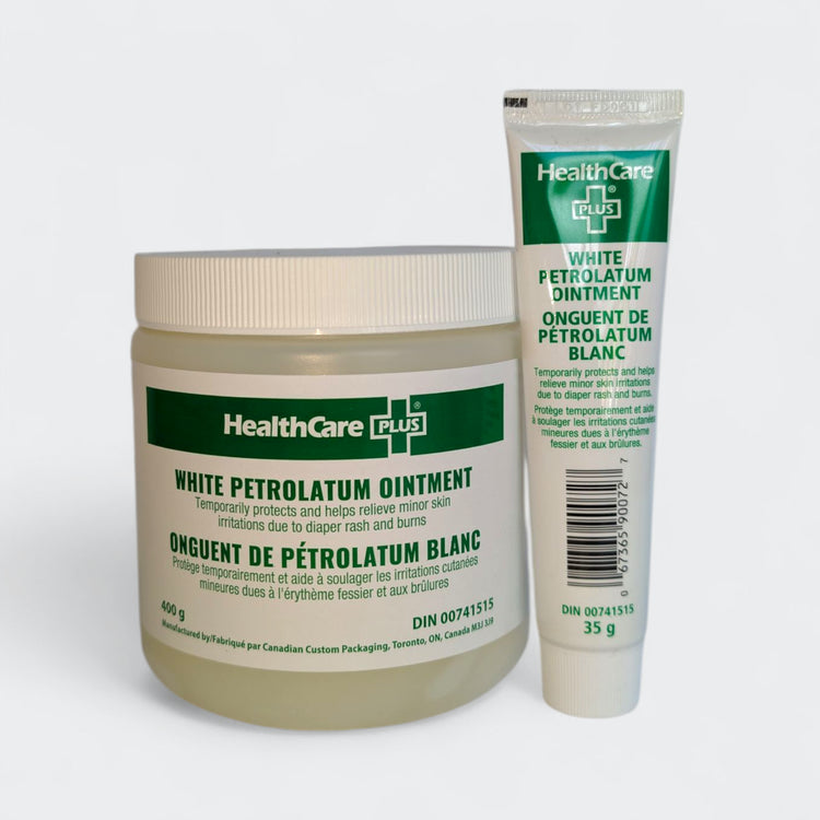 HealthCare Plus white petrolatum product range; sold as one 400 g jar
