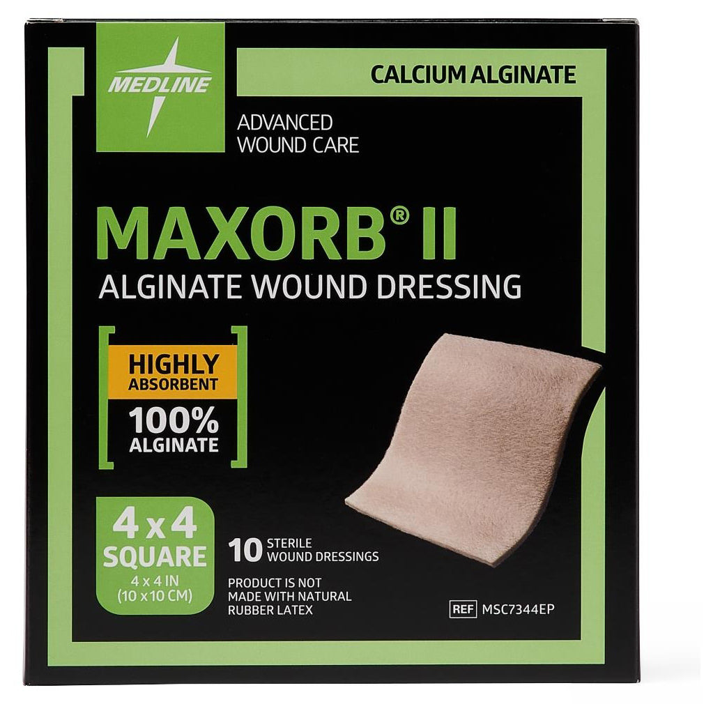 Medline Maxorb II square calcium alginate dressings