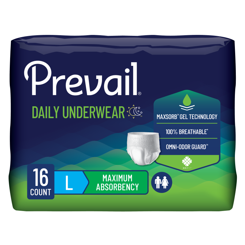Prevail Maximum Absorbency Protective Underwear package