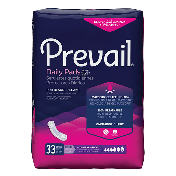 Prevail Ultimate Bladder Control Pads package