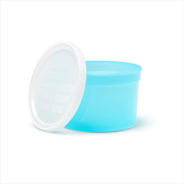 Alliance Denture Cups with Lids — Blue
