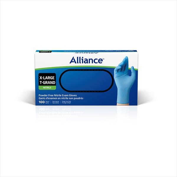 Alliance Powder-Free Nitrile Exam Glove, Blue