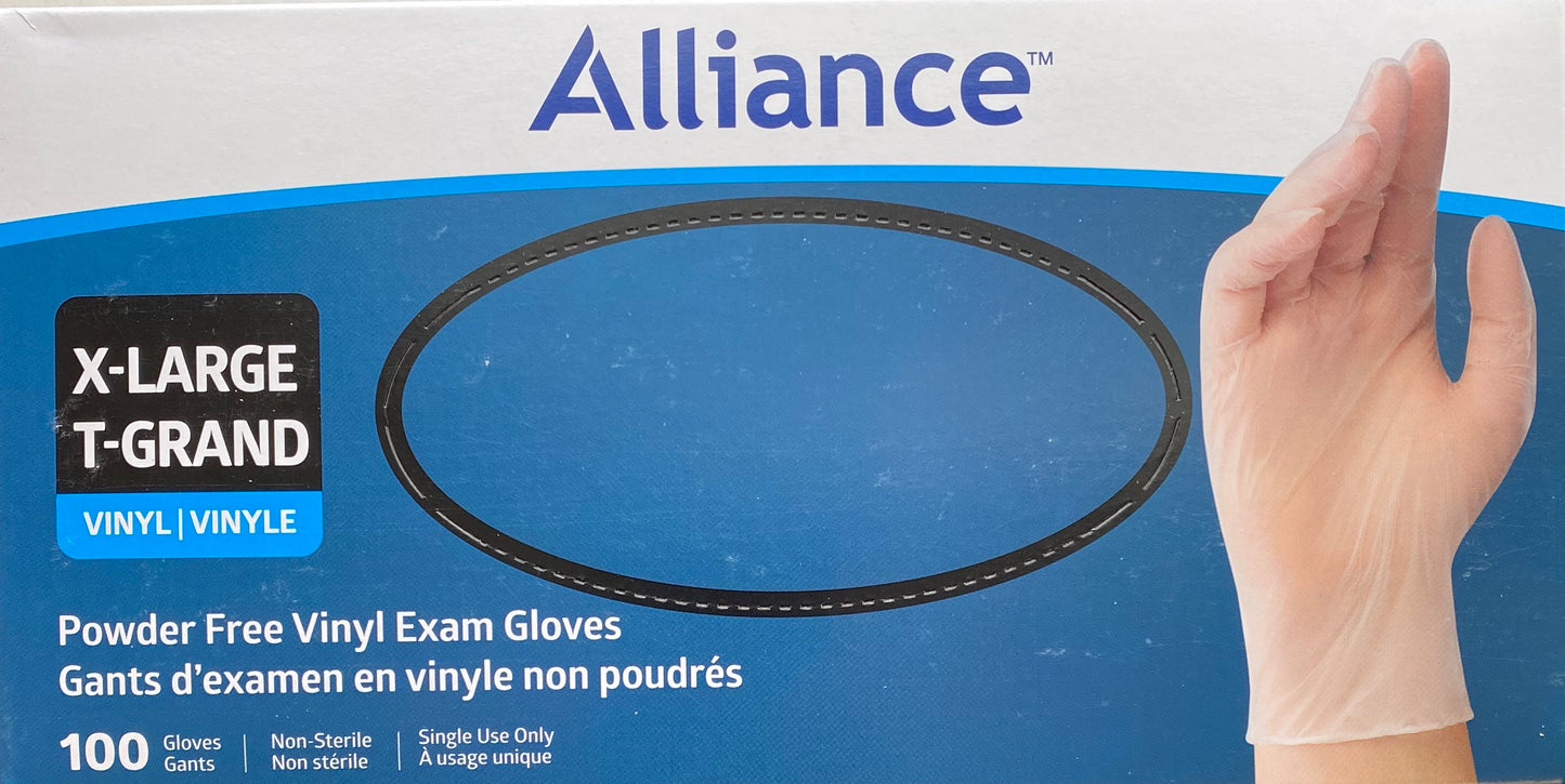 Alliance Powder-Free Vinyl Medical Gloves