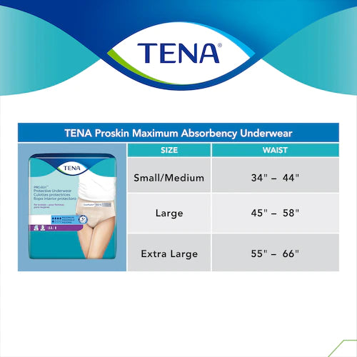 TENA ProSkin™ Incontinence Underwear for Women with Maximum Absorbency