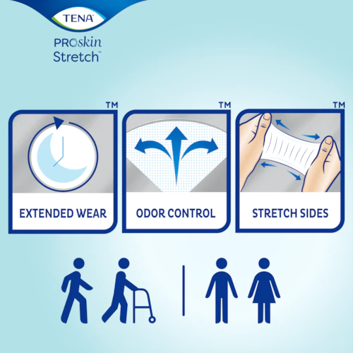 TENA ProSkin™ Stretch Super Incontinence Briefs