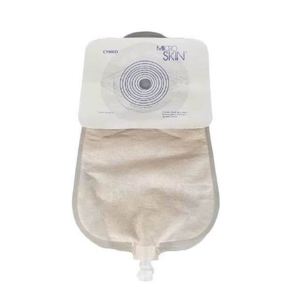 Cymed MicroSkin One-Piece Urostomy Pouches — Standard