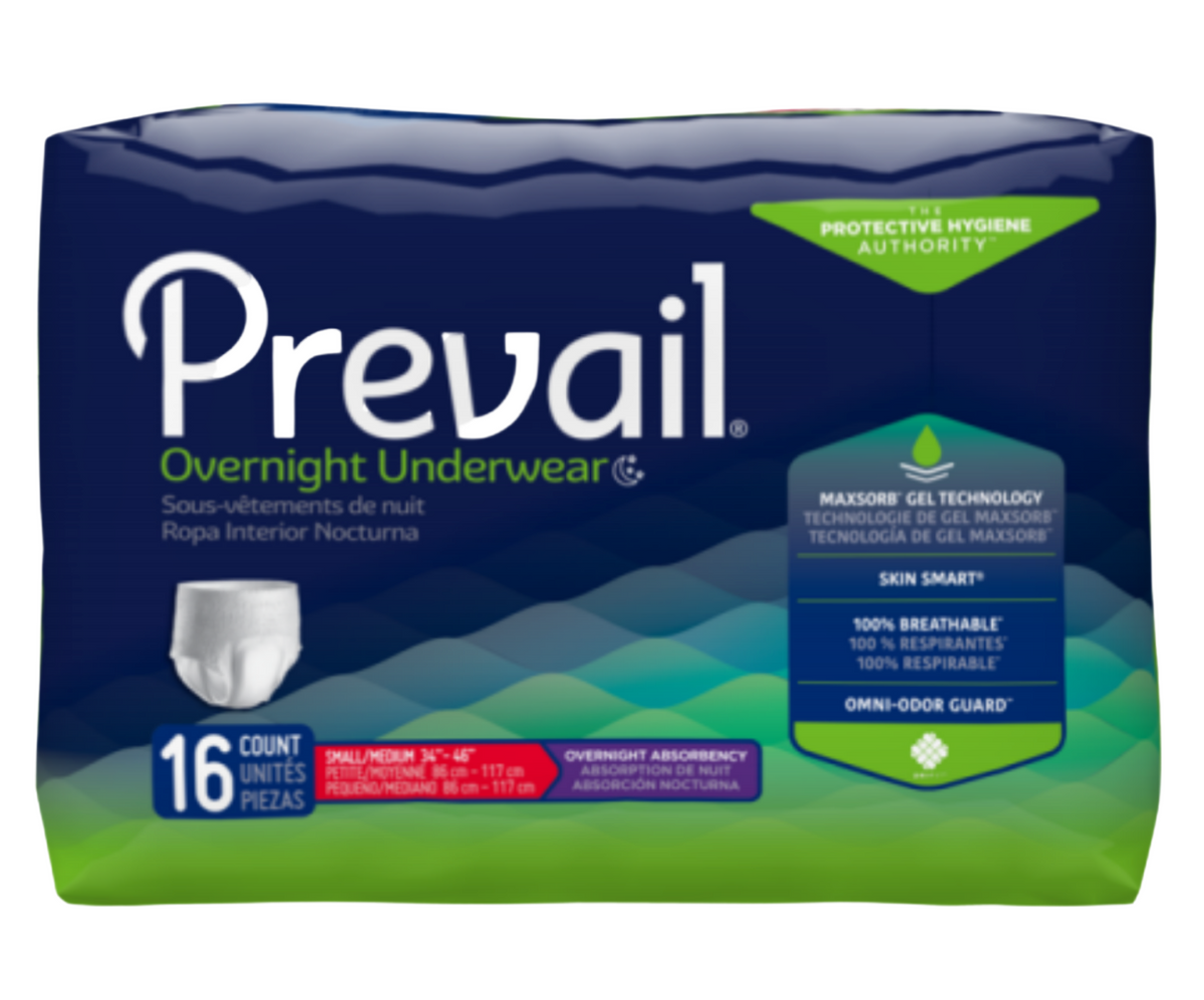 Prevail Overnight Underwear package
