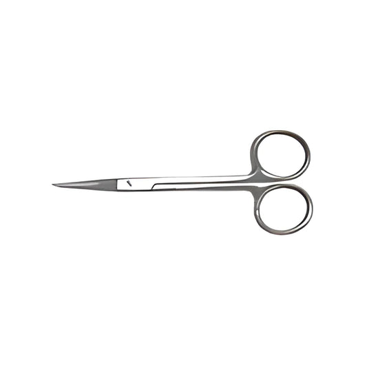 Curved 3.5-inch stainless steel Iris scissors