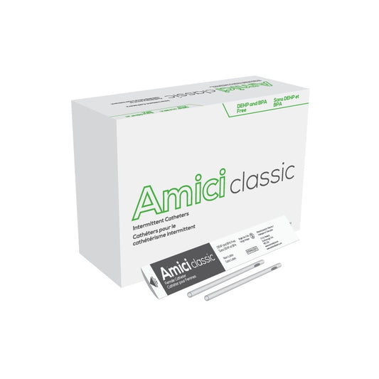 Amici Classic Female Intermittent Catheter — 14 French, 7 in, Box of 100 product image