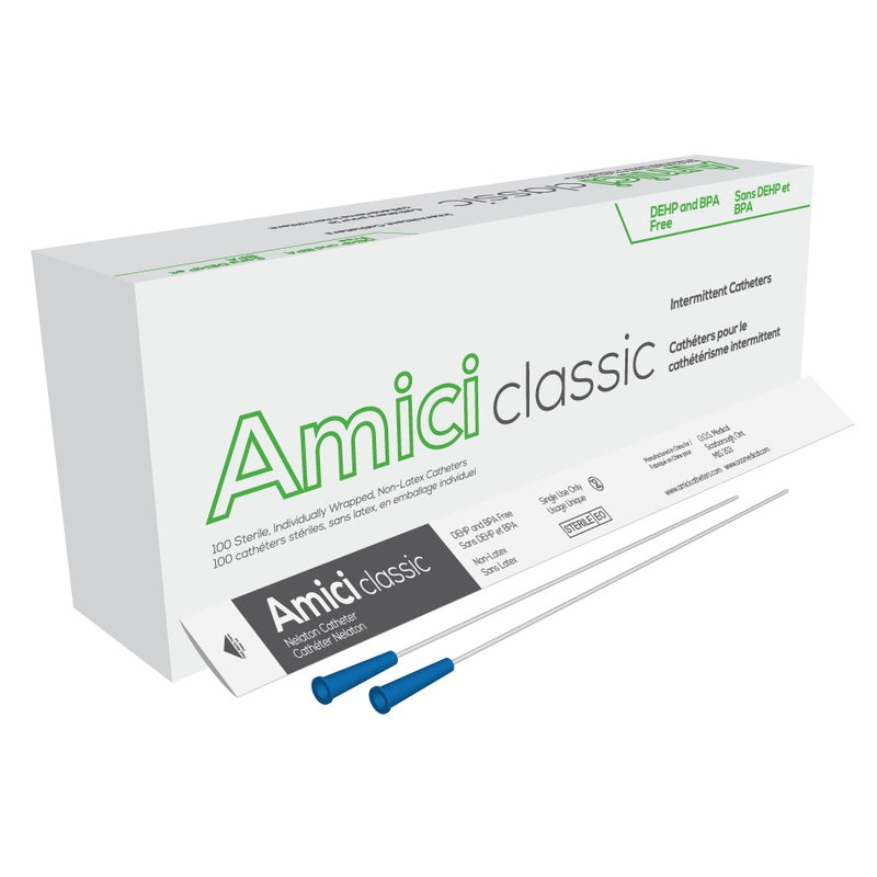 Amici Classic Male Intermittent Catheter — 8 French, 16 in, Box of 100 product image