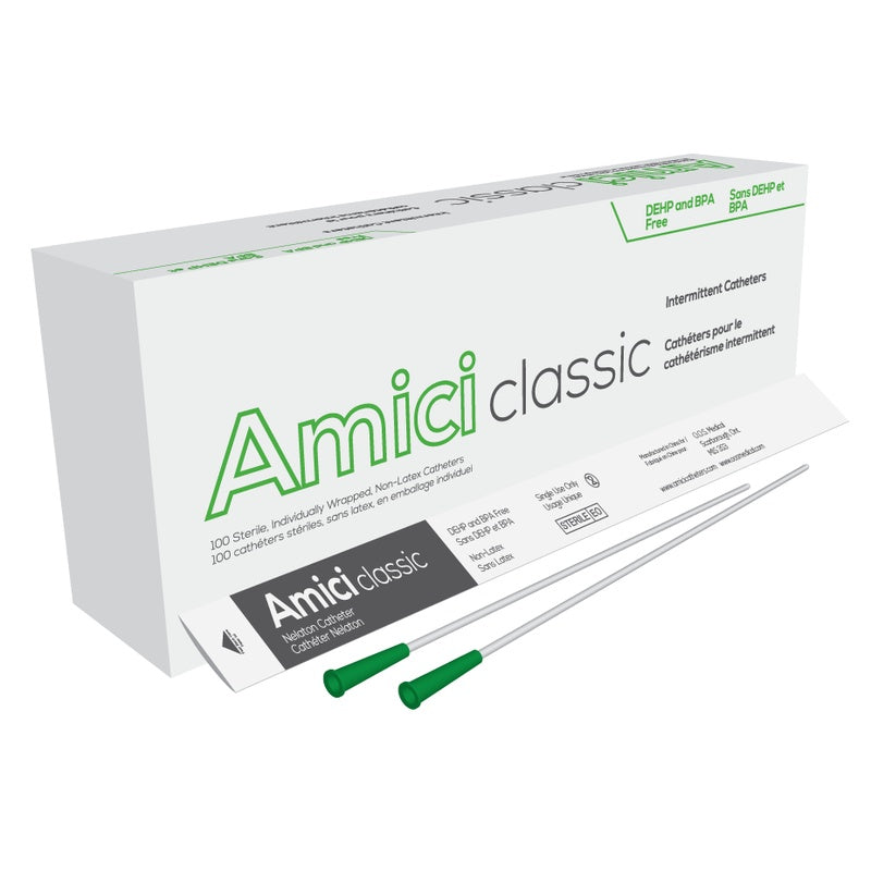 Amici Classic Male Intermittent Catheter — 14 French, 16 in, Box of 100 product image