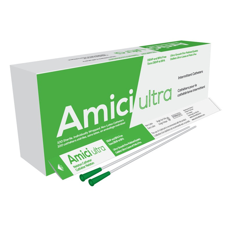 Amici Ultra Male Intermittent Catheter — 14 French, 16 in, Box of 100 product image