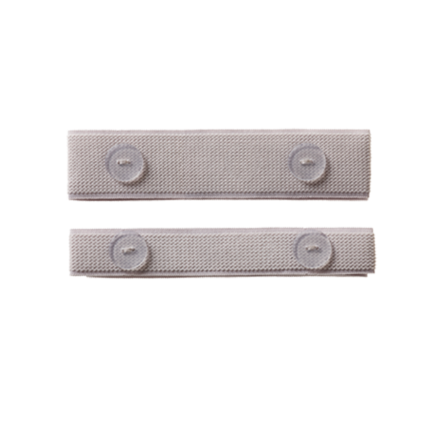 Conveen fabric leg bag straps with button fasteners