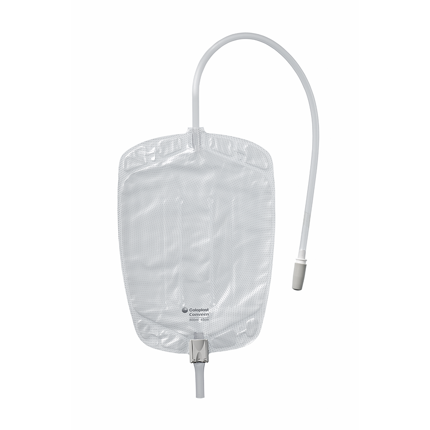 Conveen Contour leg bag; 800 mL model shown