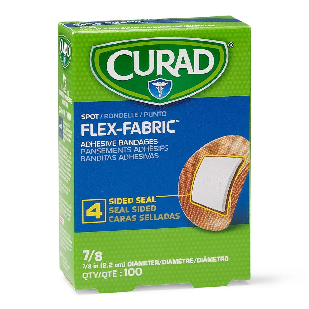 CURAD round fabric spot bandages