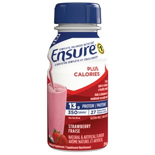 Ensure Plus Calories strawberry 235 mL bottle
