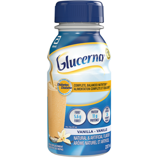 Glucerna vanilla nutritional drink 237 mL bottle