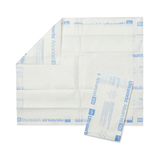 Medline Ultrasorbs Advanced 300 underpads, 30 × 36 inches