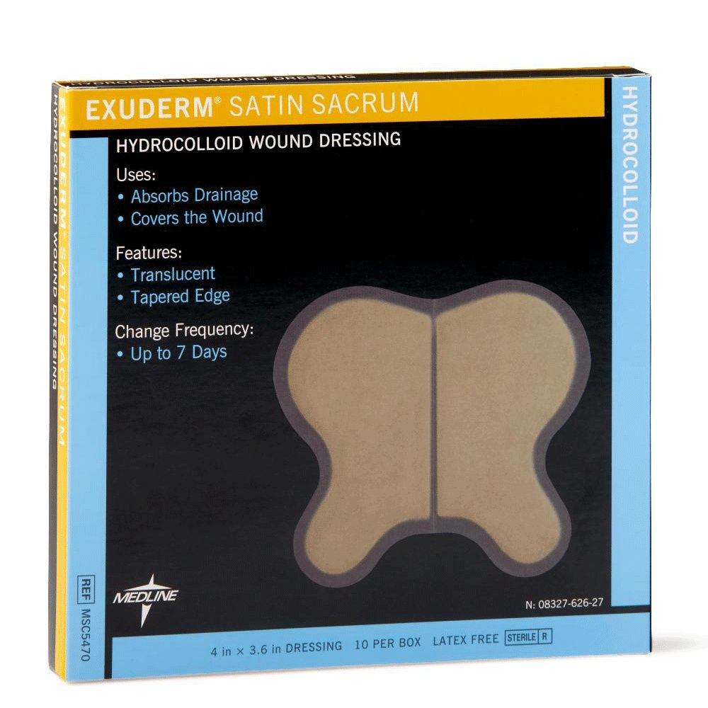 Medline Exuderm Satin sacral dressing