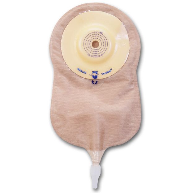 Marlen UltraMax shallow convex urostomy pouch with AquaTack barrier
