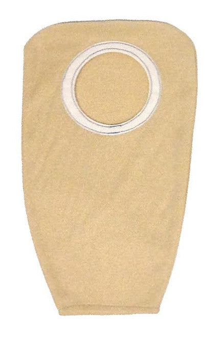 Nu-Hope beige cloth ostomy pouch cover, representative product image