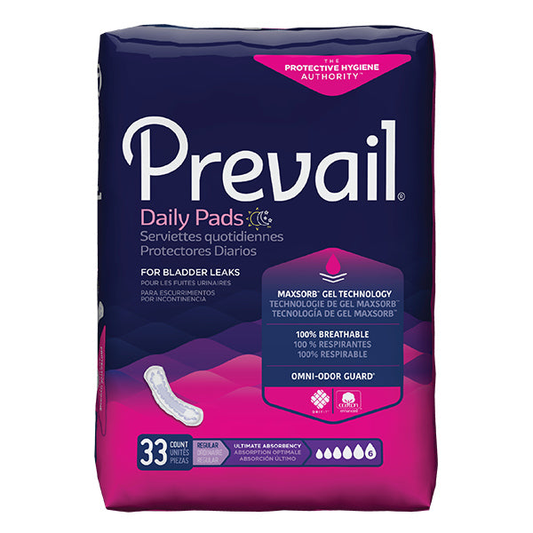 Prevail Ultimate Bladder Control Pads package
