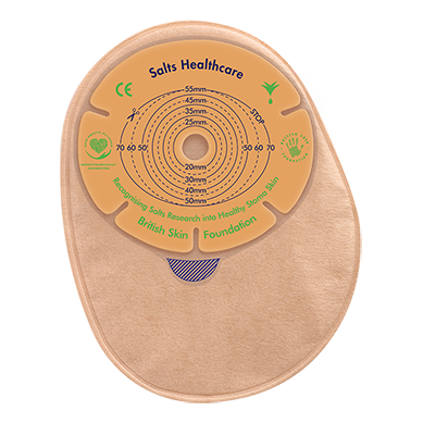Salts Confidence Natural Advance one-piece drainable ostomy pouch