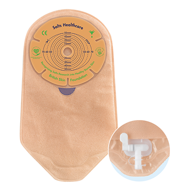 Salts Confidence Natural Advance one-piece urostomy pouch