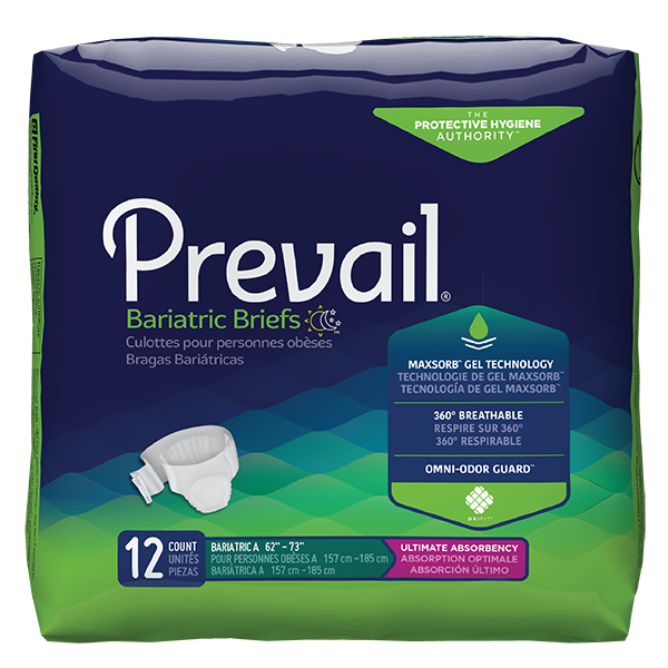 Prevail Bariatric Briefs package