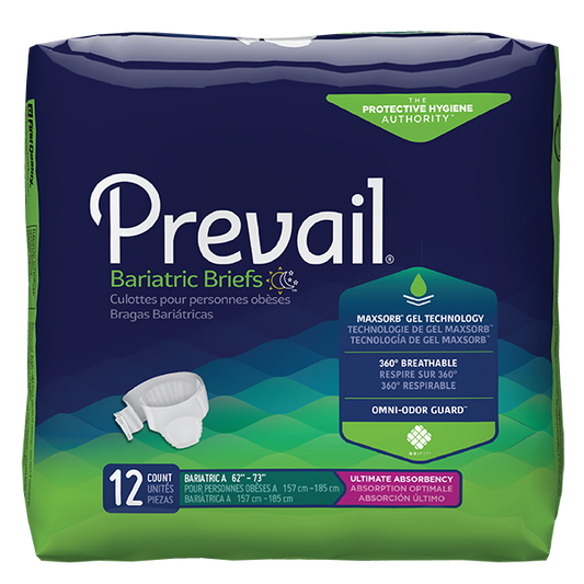 Prevail Bariatric Briefs package