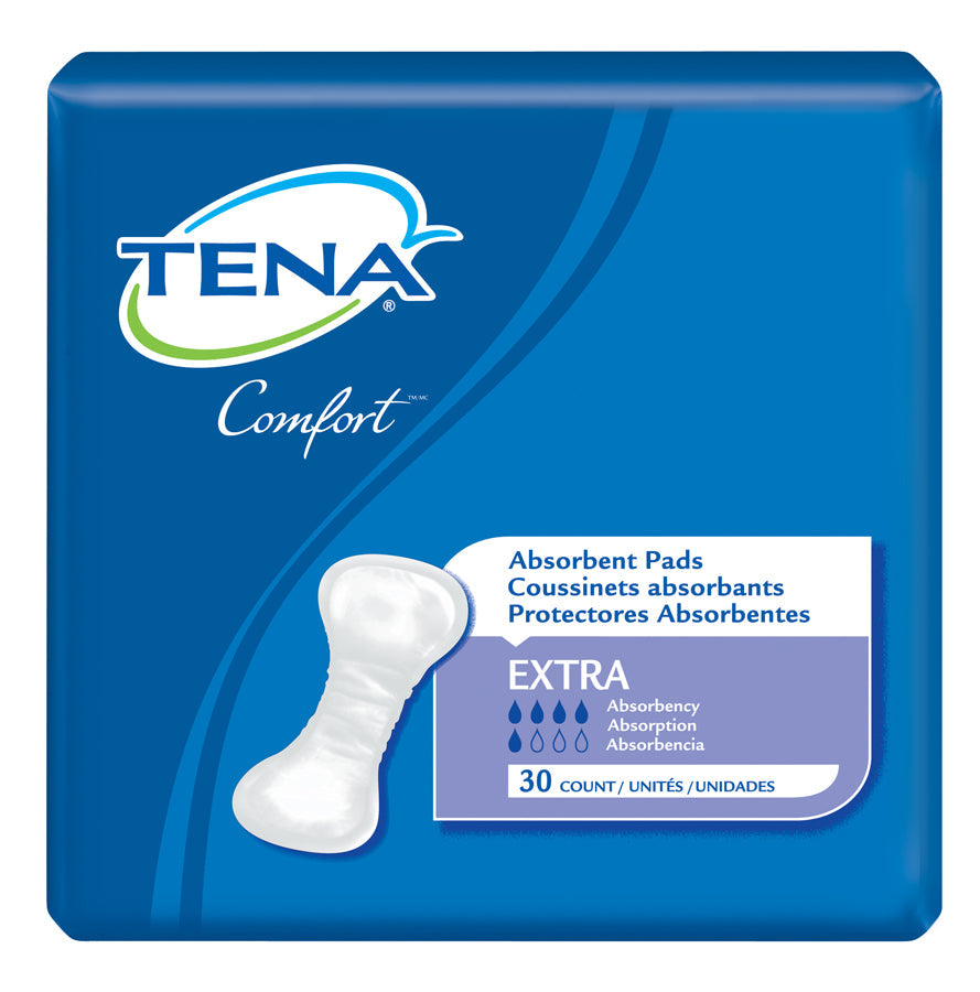 TENA Comfort Extra Incontinence Pads — 30-pad package