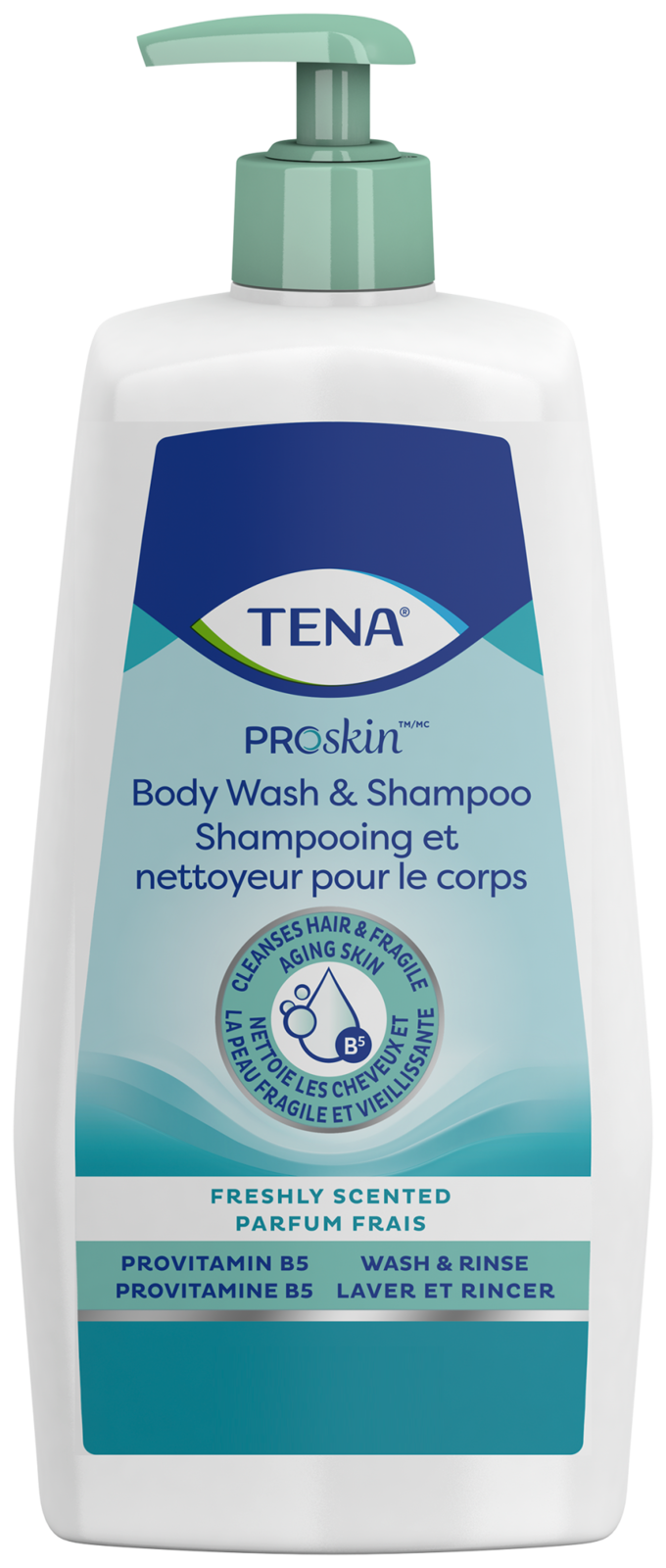 TENA ProSkin Body Wash & Shampoo Freshly Scented 500 mL front