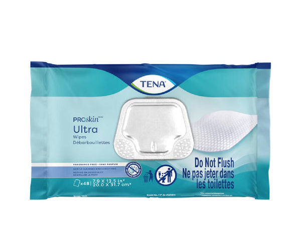 TENA ProSkin Ultra Wipes – Fragrance-Free Adult Incontinence Washcloths