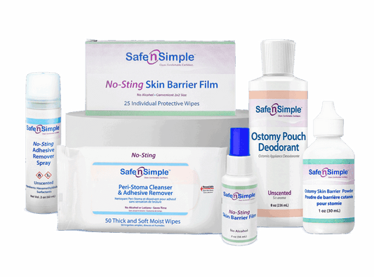 Safe n Simple ostomy care product range