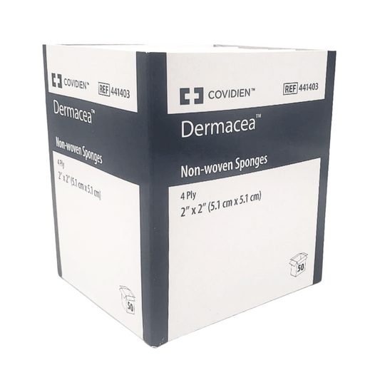 Dermacea sterile non-woven gauze sponge package