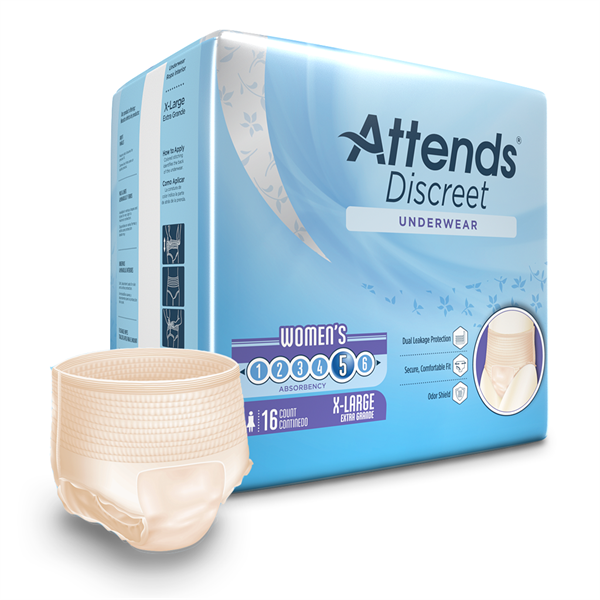 Attends Discreet Women's Incontinence Underwear