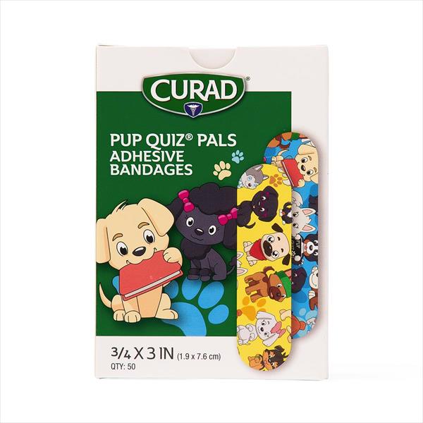 CURAD Pup Quiz Pals Adhesive Bandage