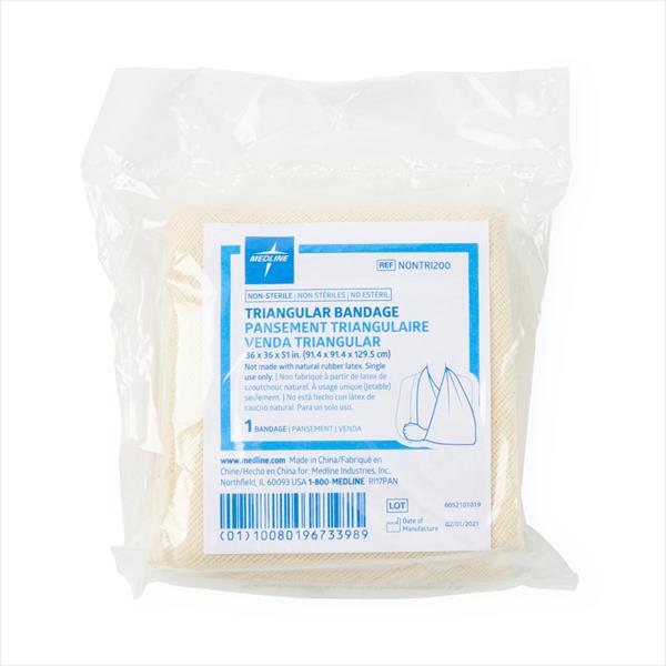 Medline Non-Sterile Triangular Bandage with Safety Pins