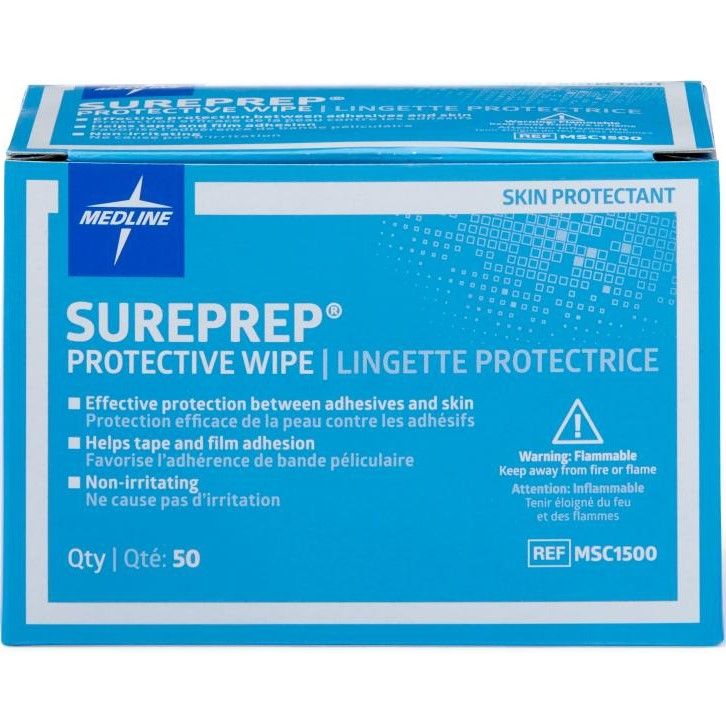 Medline SurePrep skin protectant wipes