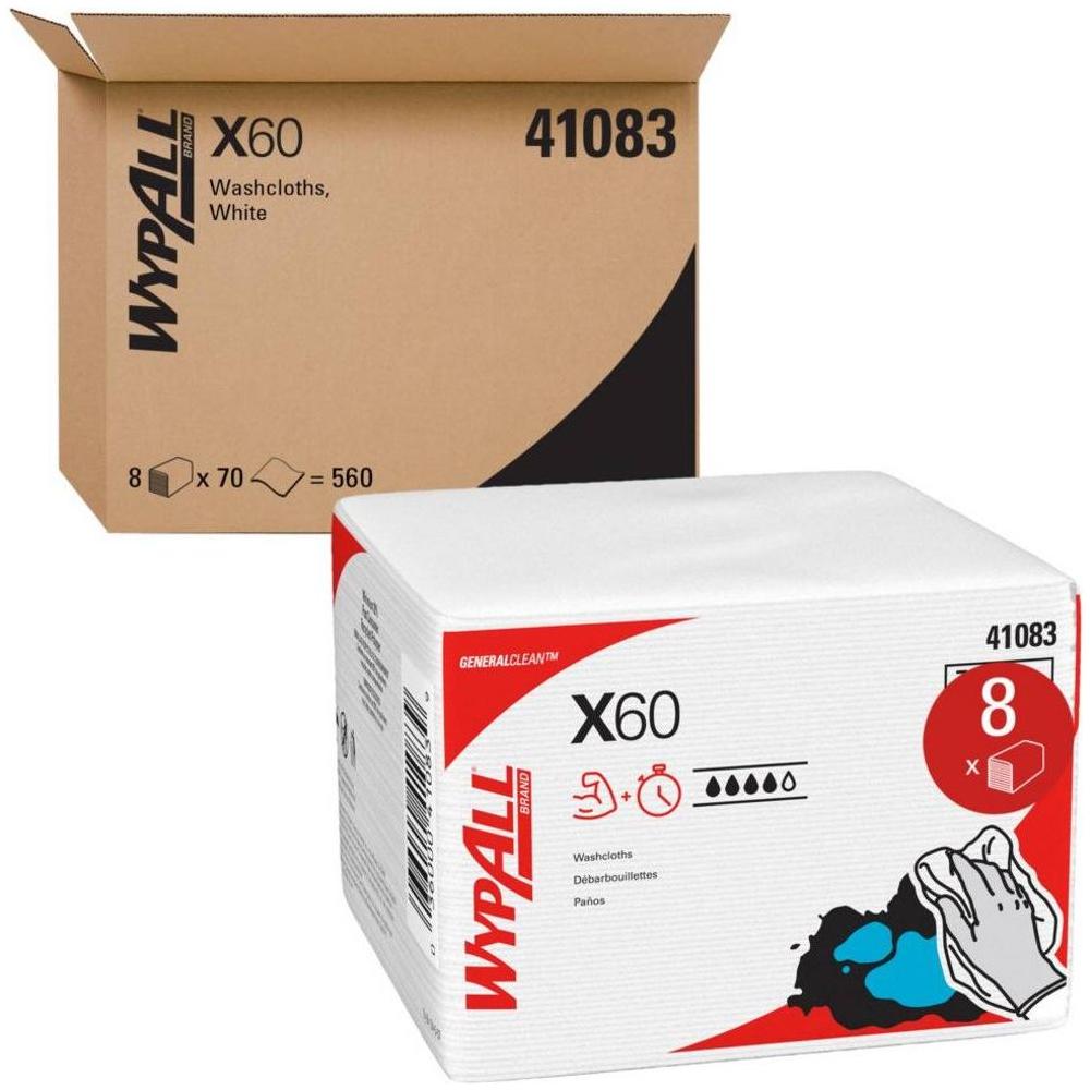 WypAll X60 dry washcloths 41083 – package and case