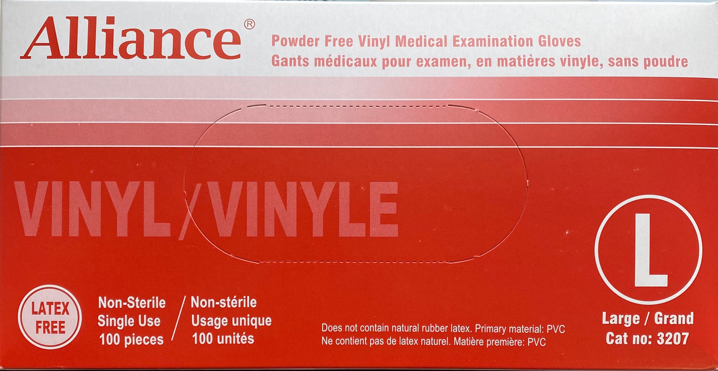 Alliance Powder-Free Vinyl Medical Gloves