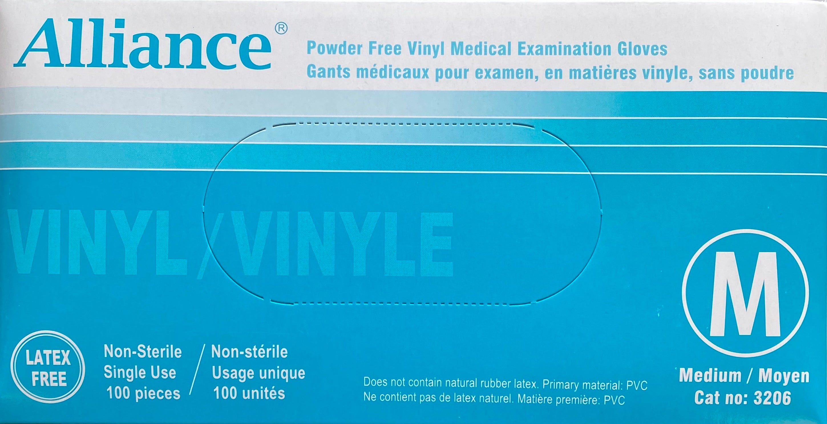 Alliance Powder-Free Vinyl Medical Gloves